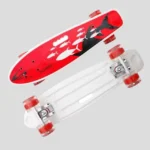 Red Skate Board Fiber Light in Tire