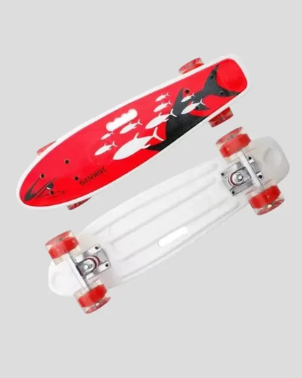 Red Skate Board Fiber Light in Tire