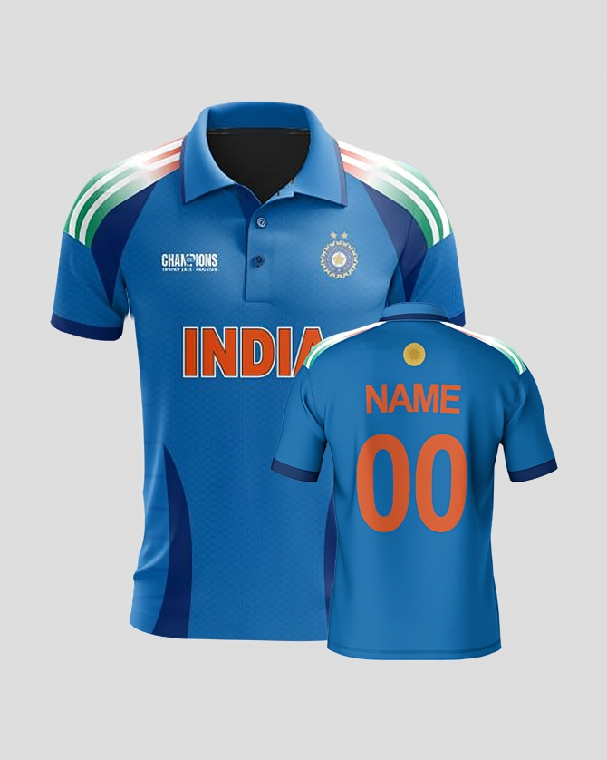 India Champions Trophy Jersey 2025, India CT 2025 Kits, Jersey